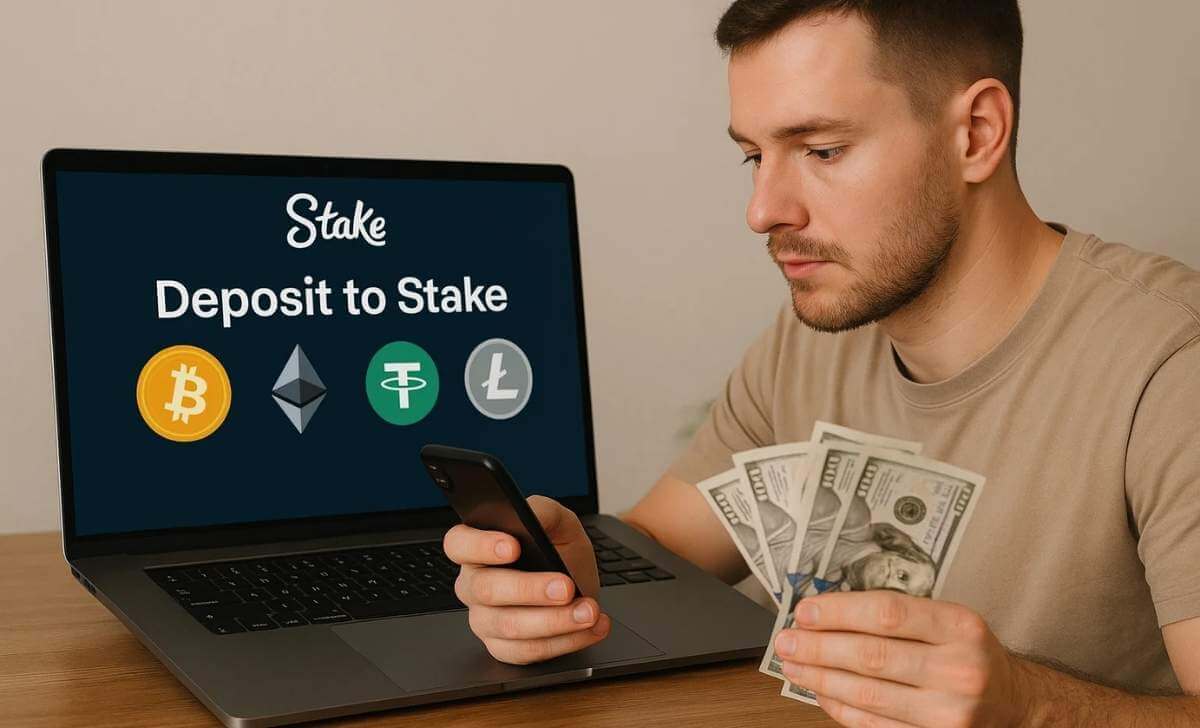 Deposit Stake to participate in crypto gambling