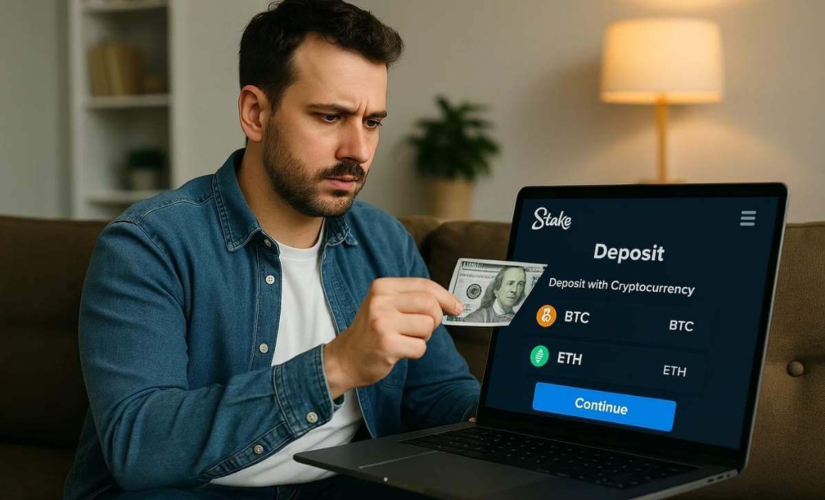 How to deposit funds on Stake